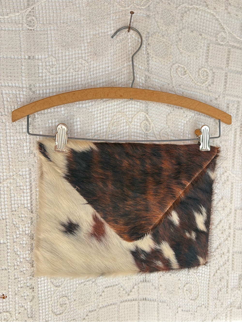 Real Cowhide Clutch
